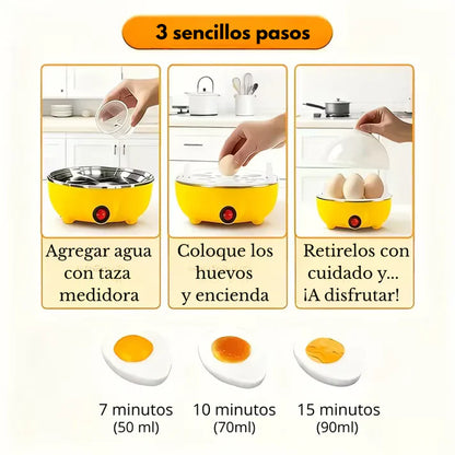 Cocedor de Huevos + E-Book 150 RECETAS Gratis 🎁