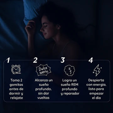 🍓 GOMITAS Lullabites™ – Sueño Profundo, 0% Melatonina, 100% Natural