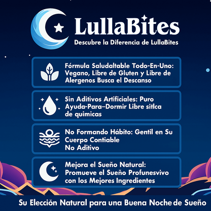 🍓 GOMITAS Lullabites™ – Sueño Profundo, 0% Melatonina, 100% Natural