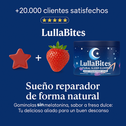 🍓 GOMITAS Lullabites™ – Sueño Profundo, 0% Melatonina, 100% Natural