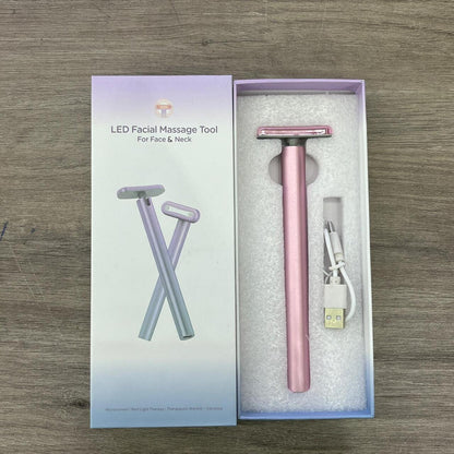 Masajeador varita Facial 4 en 1 LED terapia de luz roja